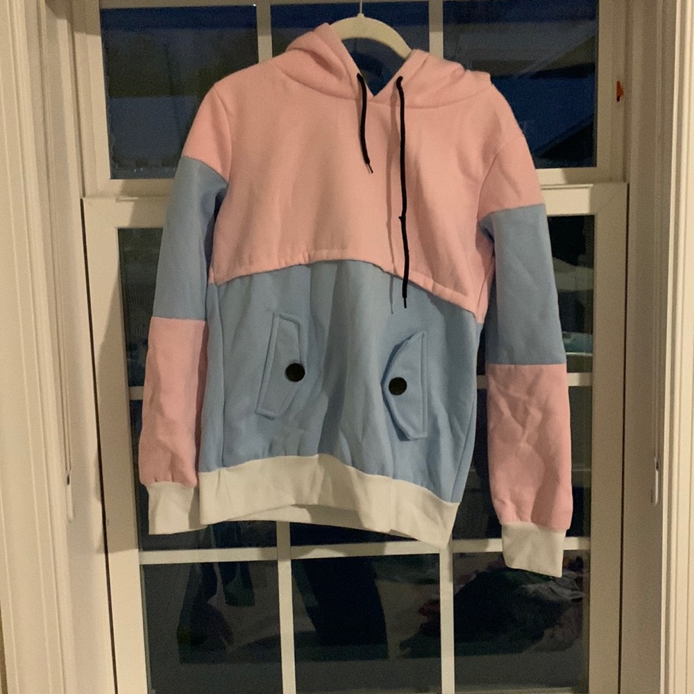 color block hoodie